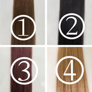 ブリーチなしカラー ダブルカラーエクステのヘアスタイル