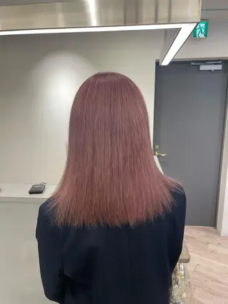 セミロング ♡似合わせハイトーン ♡maiのヘアスタイル