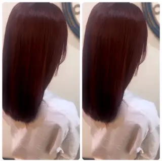 セミロング 飯星慧斗 /ブリーチ、縮毛矯正のヘアスタイル