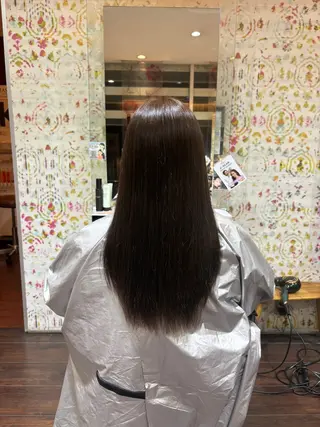 ロング カラー 杉下 愛純のヘアスタイル
