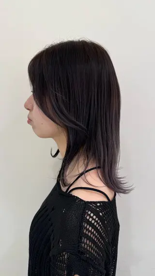 ミディアム ブリーチ 縮毛/あすか🐯のヘアスタイル