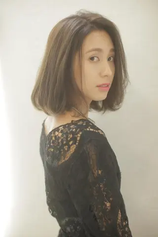 ミディアム 美髪形成!色素改善! 秋田 和輝のヘアスタイル