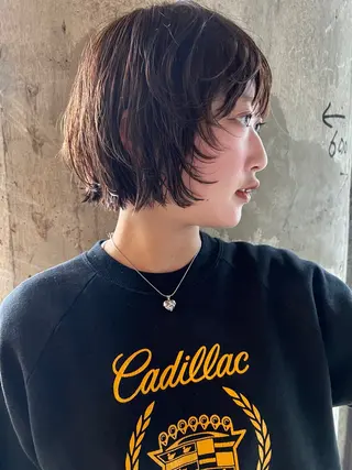 ショート パーマ yu  /透明感 カラー/caseyのヘアスタイル