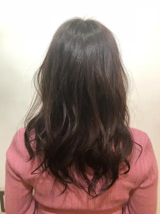 セミロング カラー 美髪矯正 🌈髪質改善 山下のヘアスタイル
