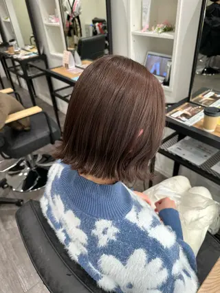 ミディアム カラー 艶髪レイヤー上田 紗也🇰🇷💗のヘアスタイル