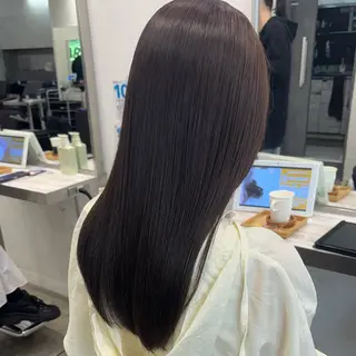 セミロング カラー 髪質改善ストレート /暖色カラー🎀🪞のヘアスタイル