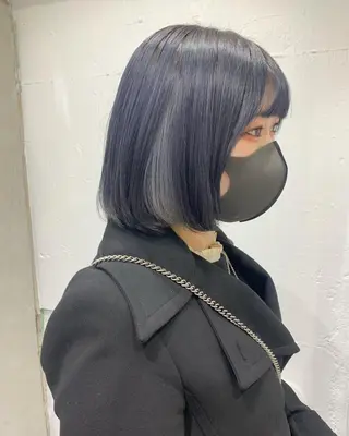 ショート カラー ヘアアレンジ SALOWIN原宿ash店所属・憧れの艶ハイトーンへ 🌙サイダサキのヘアスタイル