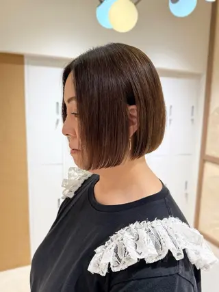 ショート TOMTO所属・waka🤎 レイヤー／ボブのヘアスタイル