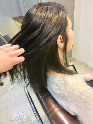 ロング カラー ヘアアレンジ 桜田 修未のヘアスタイル
