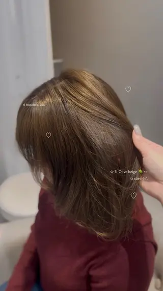 カラー Yuui🩰アレンジ /髪質改善カラーのヘアスタイル