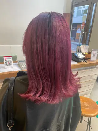 セミロング カラー EARTH菊名店👾 ひらのすぐるのヘアスタイル