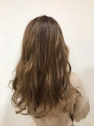 ロング カラー 暖色カラー🍊 ボブ🌿顔周りcutのヘアスタイル