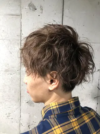 ショート カラー パーマ メンズ Nero✂︎ officialのヘアスタイル