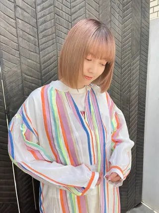 ショート カラー mee.urawa所属・似合わせショート×透 明感/やじまたかしのヘアスタイル