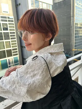 ショート カラー ショート/ボブ/ 心斎橋/宮脇美奈のヘアスタイル