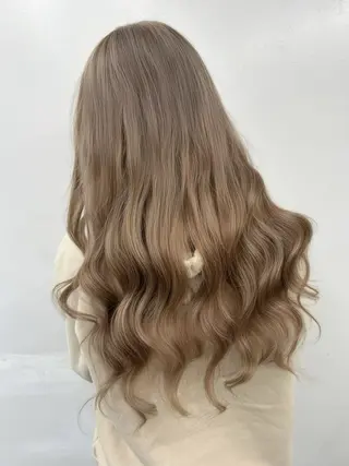 ロング カラー alpha. カラーエクステ下妻のヘアスタイル