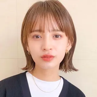 ショート カラー 🌱小顔ヘア/ボブ ミディアム/双葉🌱のヘアスタイル