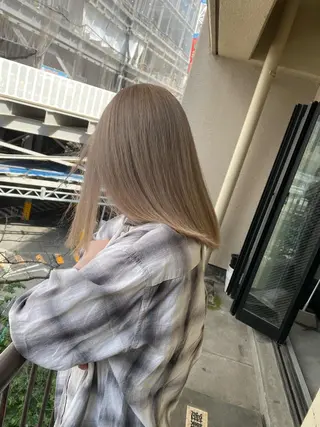 ミディアム カラー 髪質改善/レイヤー カット手塚奨のヘアスタイル