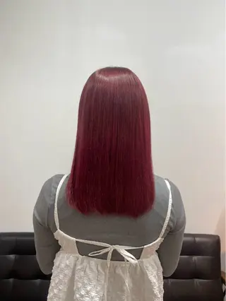 セミロング カラー 🌿似合わせブリーチ 小俣　来🌿のヘアスタイル