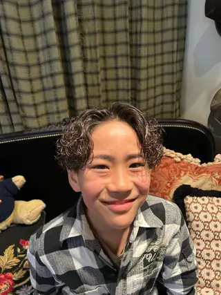 パーマ メンズ メンズパーマ眉毛 特化アユム🔥のヘアスタイル