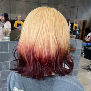ミディアム 最強デザインカラー/ ブリーチ/アヤミ🌟のヘアスタイル