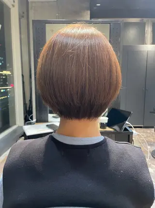 ショート パーマ/カット/ ショート/安松龍一のヘアスタイル