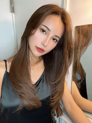 ロング 🇨🇳ワンホンヘア 下田鉄也のヘアスタイル