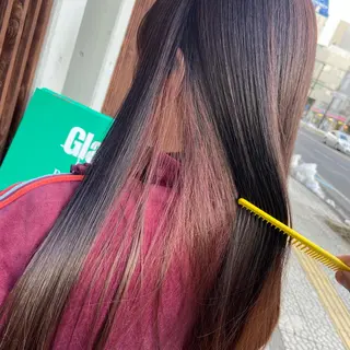 ロング カラー インナーカラー指名 No.1菊池柊真のヘアスタイル