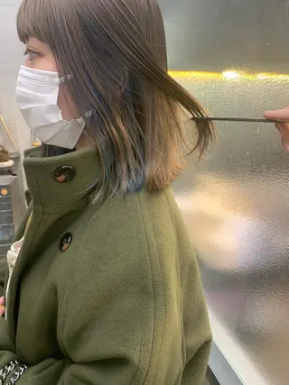 ミディアム カラー sakoda shunkiのヘアスタイル