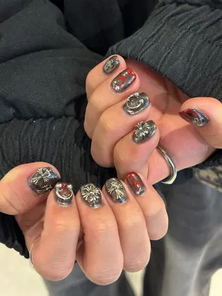 メンズ ネイル メンズパーマ/ メッシュ📍ユリのヘアスタイル