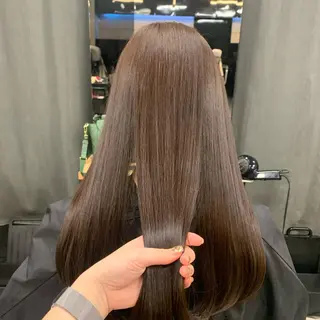 ロング カラー 女性らしいモテヘア 韓国ヘアhikariのヘアスタイル