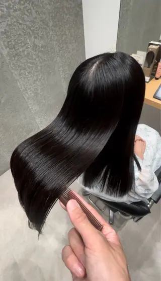 セミロング 髪質改善ヘアケア 艶髪特化/上田のヘアスタイル