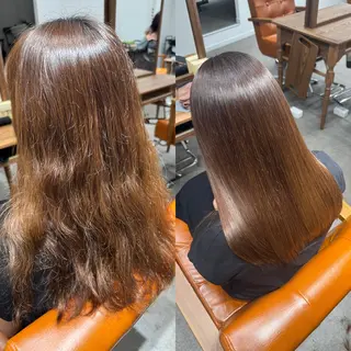 ロング 髪質改善縮毛✨ 泉谷彪芽のヘアスタイル