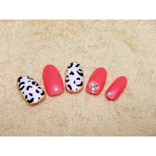 ネイル 痛ネイル/ワンホン/ フィルイン/長さだしのネイルデザイン