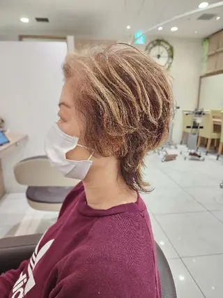 ショート カラー パーマ 中村 和貴のヘアスタイル