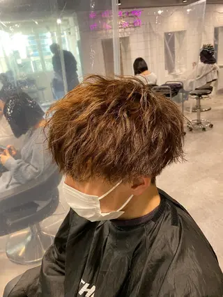 パーマ メンズ Loy所属・メンズヘア特化 パーマ 縮毛矯正🔷のヘアスタイル