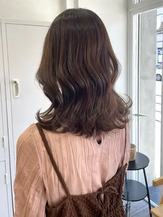 ミディアム カラー 🧼ROMEO京橋店 岡﨑桃花🧼のヘアスタイル