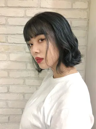 ミディアム カラー HAUS 片山みほのヘアスタイル