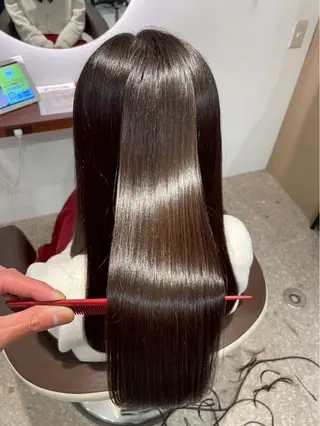 ロング 髪質改善✨縮毛矯正 ✨モデル様募集🔥のヘアスタイル