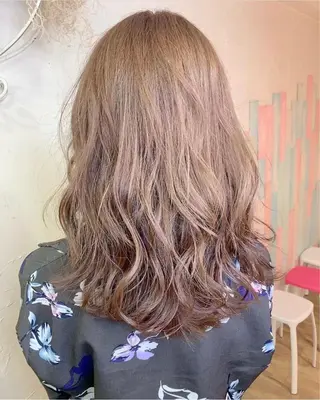 ロング カラー 深沢 秀のヘアスタイル