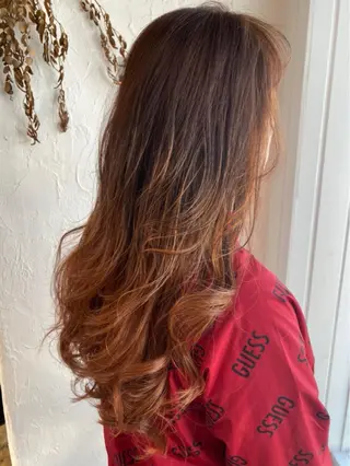 ロング カラー 美容室 ソンリエのヘアスタイル