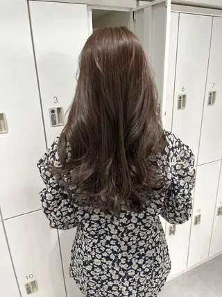 ロング カラー 韓国ハッシュカット/ 新宿/髪質改善/岡崎のヘアスタイル