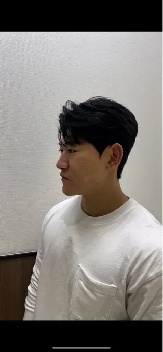 ショート パーマ メンズ ダウンパーマ/ 韓流ヘア/下栃棚渚のヘアスタイル