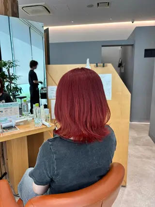 ミディアム カラー パーマ ヘアアレンジ 加藤 愛実のヘアスタイル