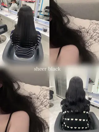 セミロング カラー ヘアアレンジ Ella所属・nana【艶髪】/ レイヤー/縮毛矯正のヘアスタイル