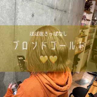 ミディアム ブリーチカラー/ 寺口佳希のヘアスタイル