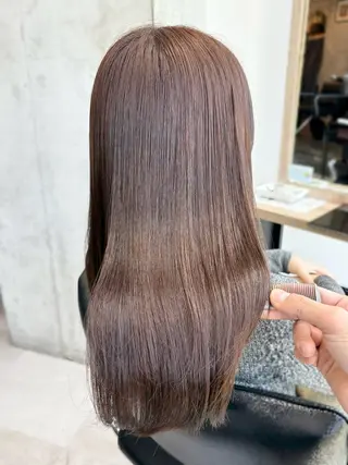 ロング カラー うる艶カラー/恵比寿 ベージュ/丸山陽平のヘアスタイル