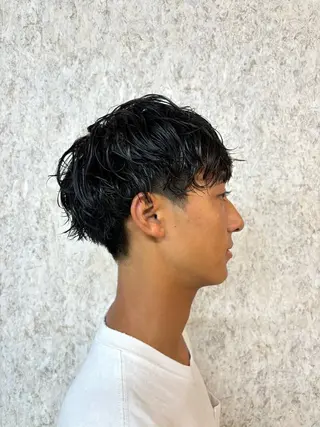 ショート パーマ 高島 梨瑚のヘアスタイル