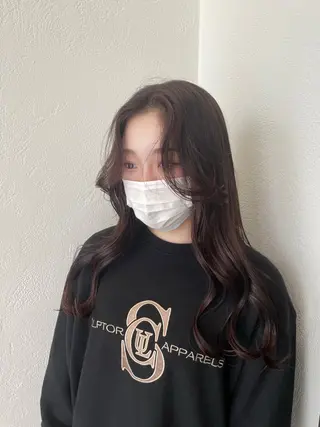 ロング 佐藤 陽菜のヘアスタイル