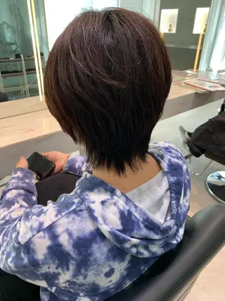 ショート 🫧透明感カラー/ ボブ/小笠原汐海🪽のヘアスタイル